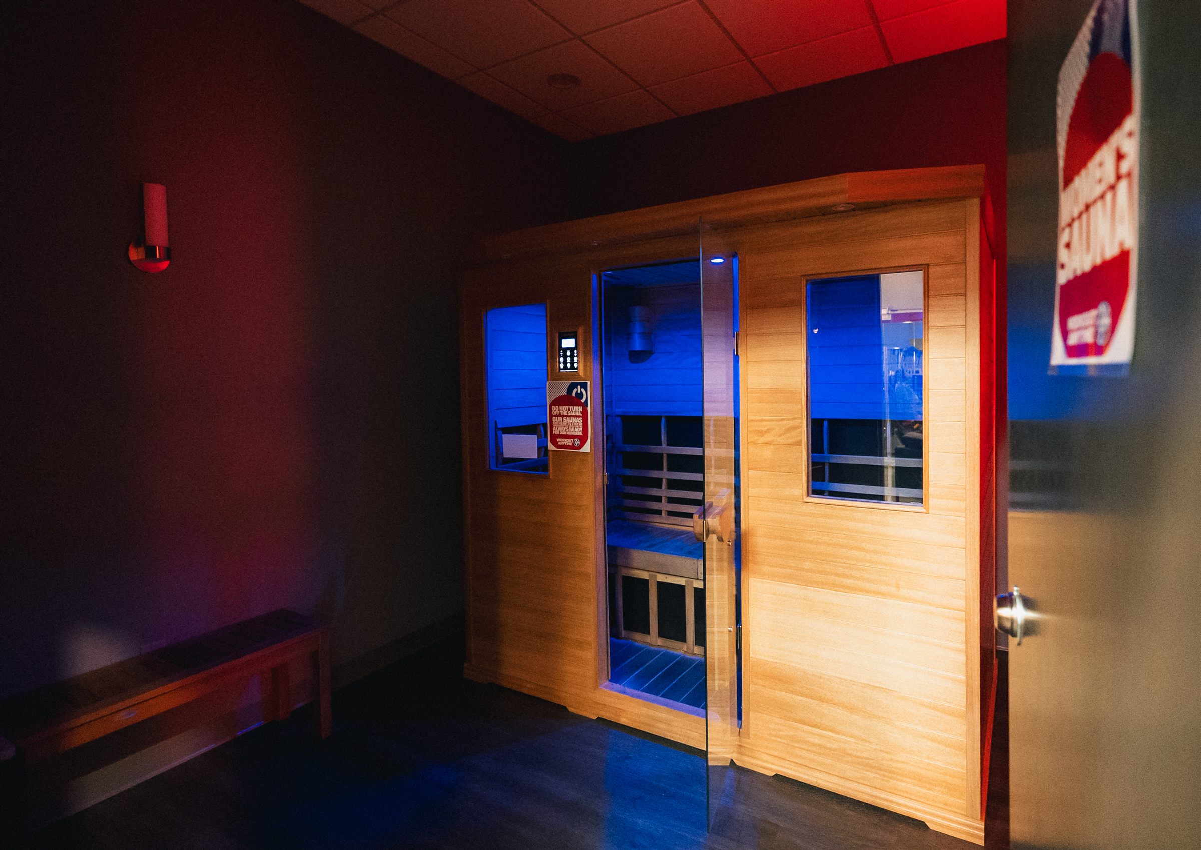 Infrared sauna room